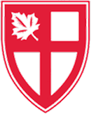 St. George's School red shield with maple leaf and cross
